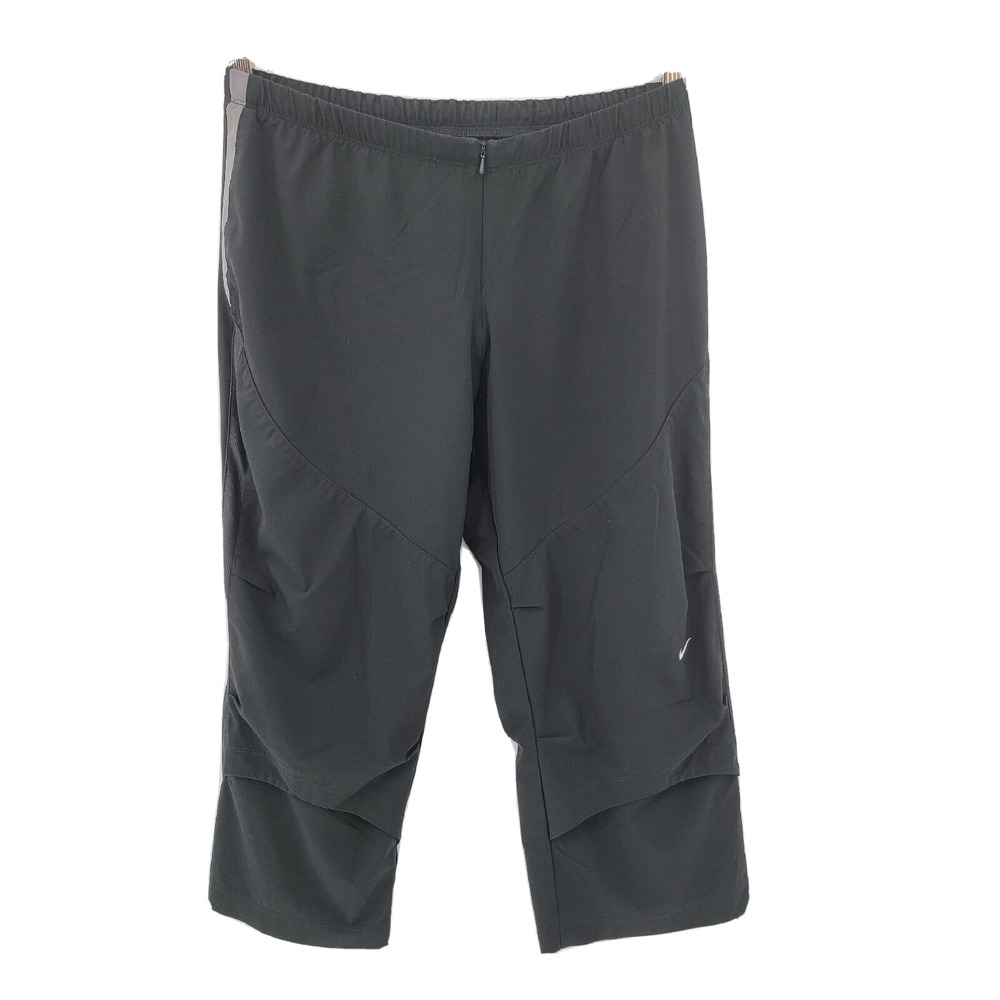 Nike Women's Medium (8-10) DriFit Capri Crop Athletic Pants Zip Yoga Athleisure